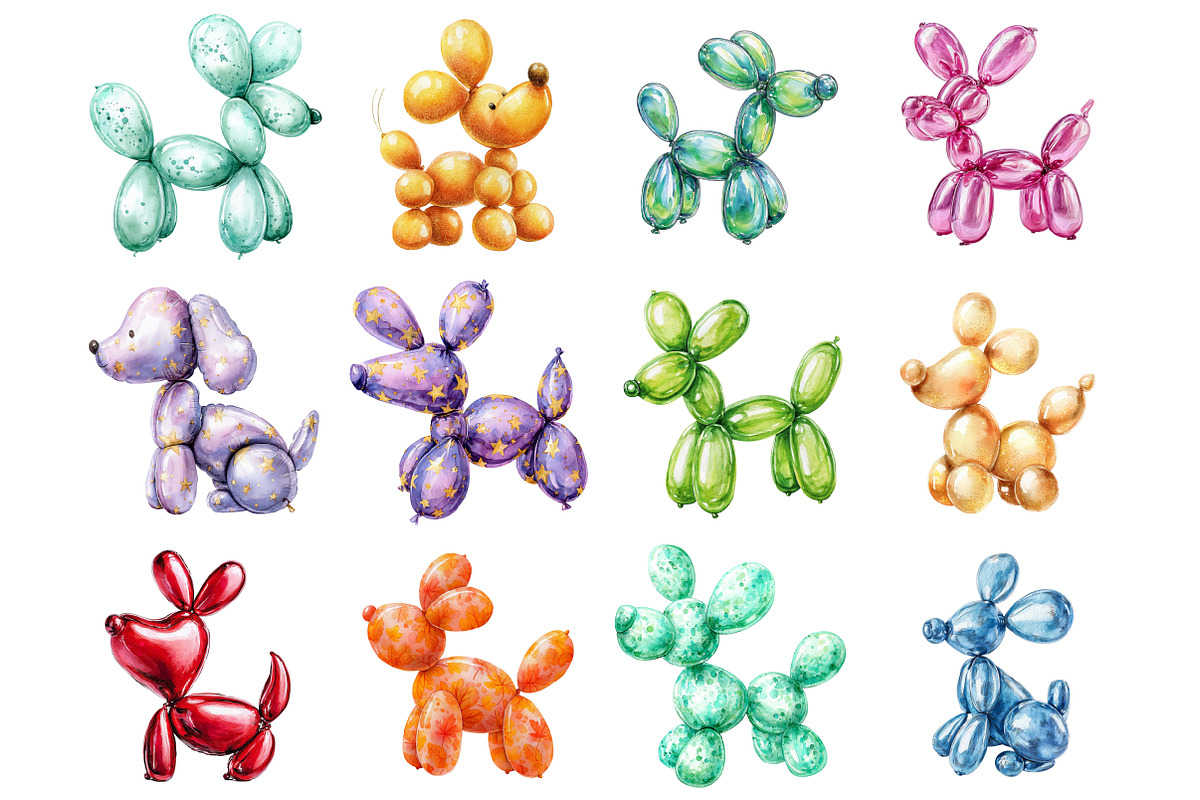 Balloon Dog Sublimation PNG Clipart, a Graphic by CitraGraphics (Photo 3 of 4)