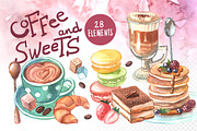 Coffee and sweets, an Illustration by Steshnikova (Thumbnail 1 of 6)