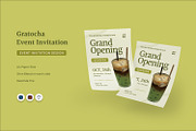 Gratocha - Event Invitation, a Print Template by Fannan Studio (Thumbnail 1 of 3)