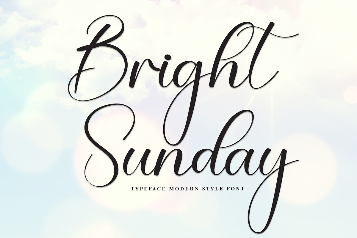 Bright Sunday | Script Font, a Handwritten Font by Scratchones (Photo 1 of 8)