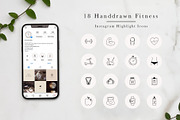Fitness Instagram Highlight Icons, a Social Media Template by Irene Florentina Design (Thumbnail 1 of 4)