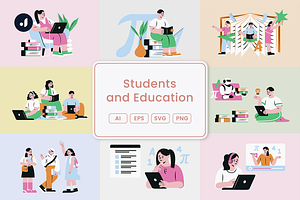Students and Education Illustration, an Education Illustration by Jump Studio