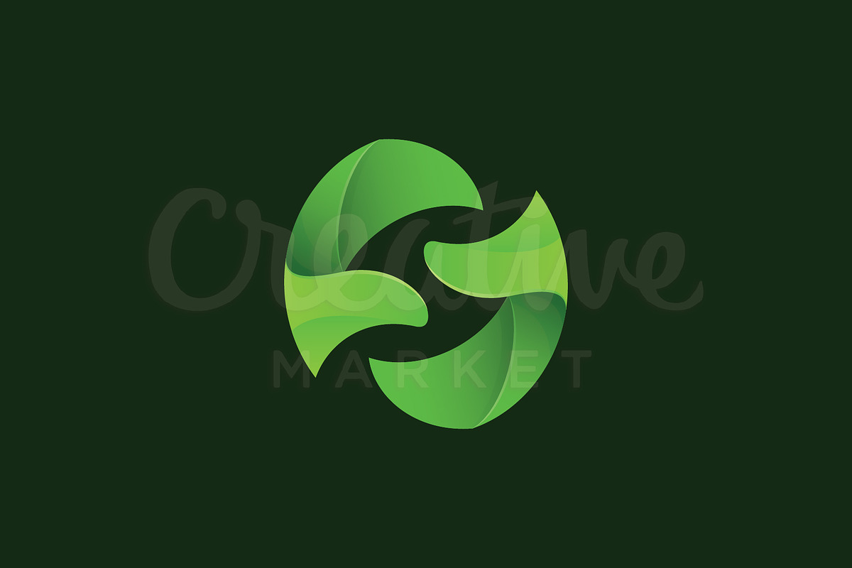 Abstract S Letter Green Logo, a Branding & Logo Template by nospacestore