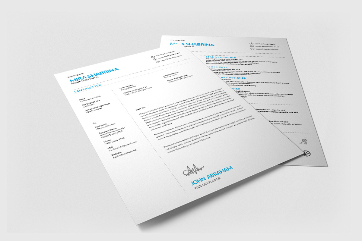 Minimal Clean Resume/CV Bundle preview 4