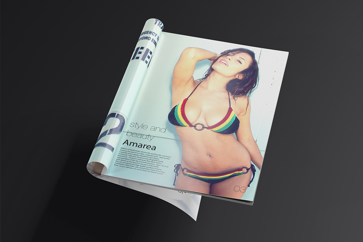 Opened Magazine Mock up, a Print Template by ItemBridge (Photo 2 of 5)
