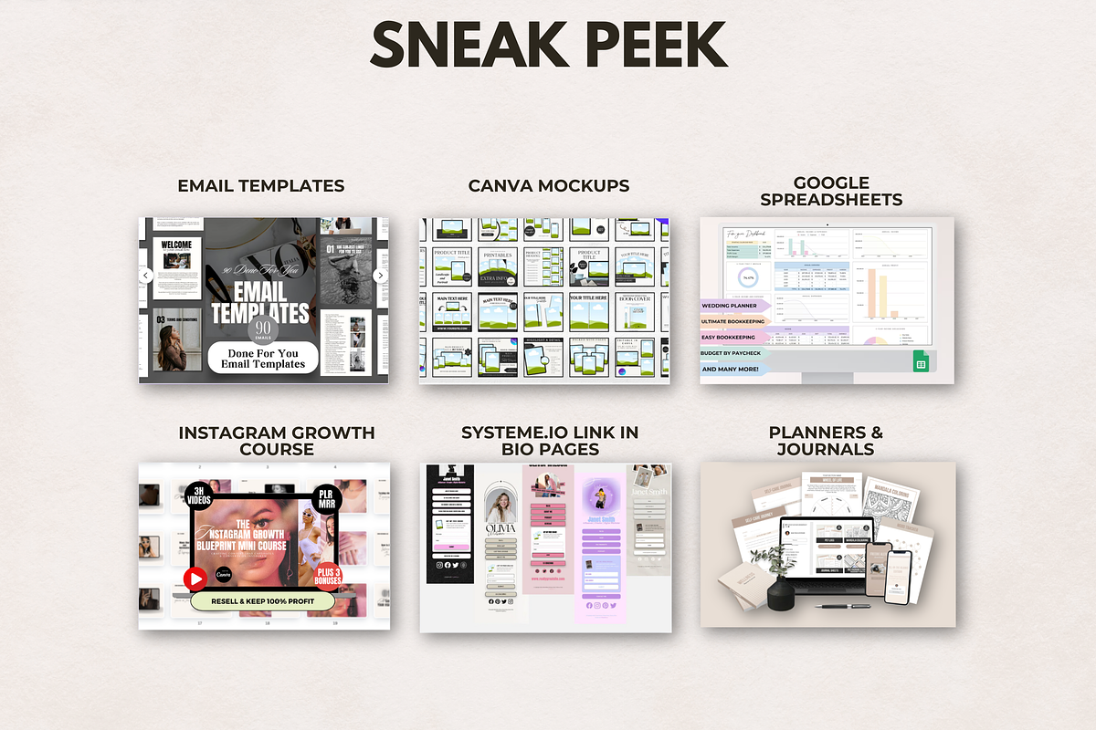 150+ PLR MRR Digital Products, a Presentation Template by The Thrive Society (Photo 5 of 10)