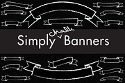 Simply Chalkboard Banners, an Object Graphic by Lindsay Hartwell (Thumbnail 1 of 4)