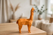 Alpaca sculpture - 3d papercraft, a Card Template by PAPER amaze (Thumbnail 3 of 5)
