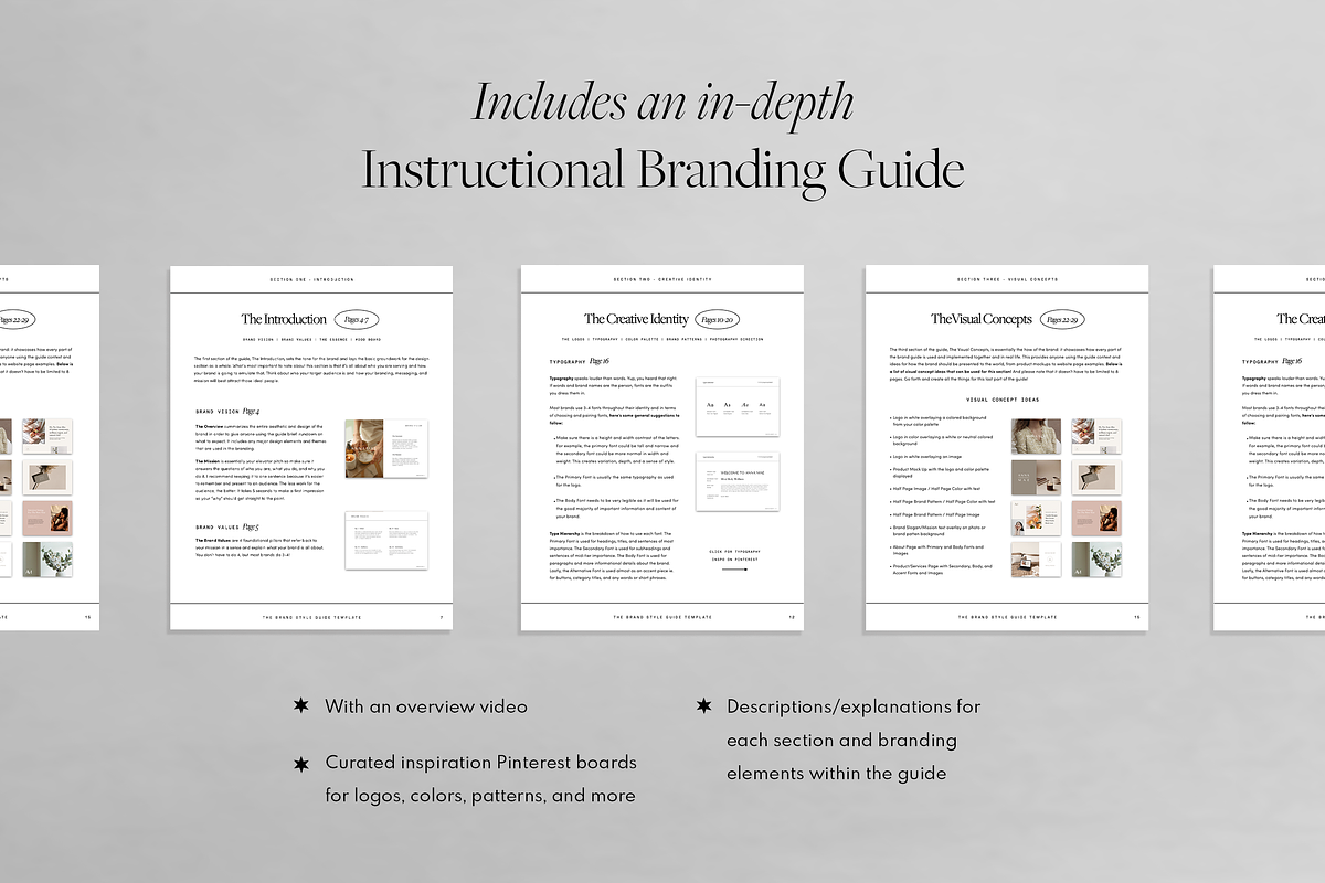 Anna Mae Brand Style Guide Template, a Product Mockup by Chloe Leonard Studio (Photo 6 of 6)