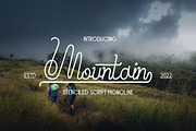 Mountain - Script Monoline, a Script Font by Graphiqa Studio (Thumbnail 1 of 10)