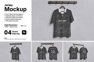 Jersey Mockup Bundle Set, a Shirt Mockup by Rielismee