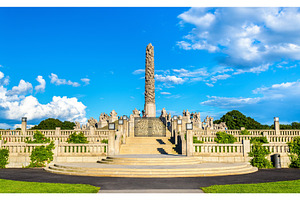 The monolith sculpture in frogner park oslo featuring oslo, norway, and, an Architecture Photo by Leonid Andronov