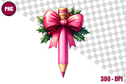 Pencil with Bow Clipart Bundle Files, a Decorative Illustration by taramija (Thumbnail 10 of 26)