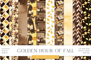 Golden Houf Of Fall Patterns, a Pattern Graphic by PeDe Designs (Thumbnail 6 of 10)