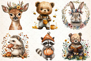 Watercolor Woodland Portraits, an Illustration by DreamCafeArt (Thumbnail 2 of 5)