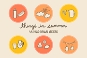 Things in Summer - 48 Vectors, a Food Illustration by Little Pixel Shop (Thumbnail 3 of 5)