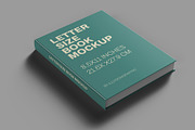 Letter Size Book Mockup - 8 views, a Books & Magazine Mockup by Illusiongraphic (Thumbnail 2 of 24)