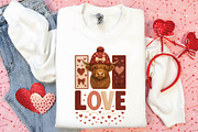 Crochet Highland Cow Valentine PNG, an Illustration by DreamPrint404 (Thumbnail 5 of 8)