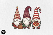 Christmas Gnome Merry Christmas, a Seasonal Illustration by CraftArtStudio (Thumbnail 1 of 4)