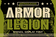 Armor Legion Display Font, a Font by PutraCetol Studio (Thumbnail 1 of 5)