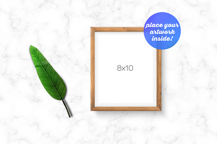 Frame Mockup with Leaf
