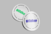 Realistic Sticker Mockup PSD, an Advertising Mockup by MA-KING_ART (Thumbnail 2 of 5)