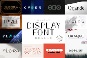 Unique Display Font Bundle