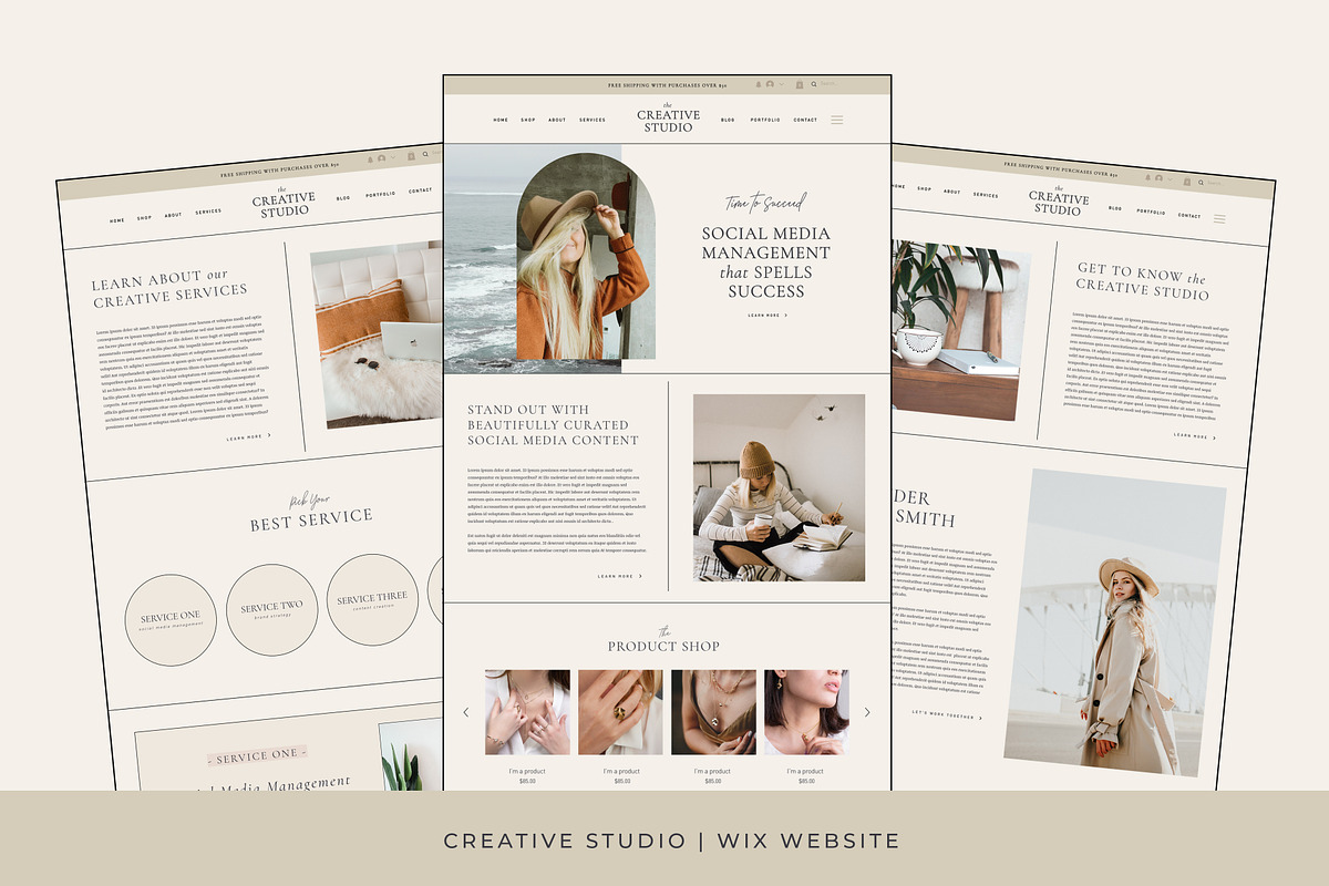 Coaching Wix Website Template, a Wix Template by Studio Luxe Creative (Photo 7 of 12)