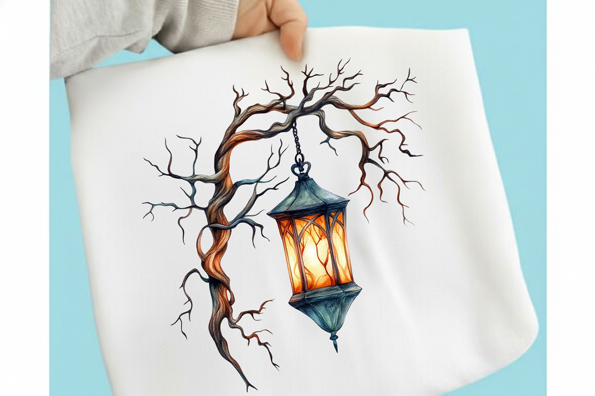 Watercolor Forest Witchy Clipart, a Seasonal Illustration by designcity5 (Photo 3 of 5)
