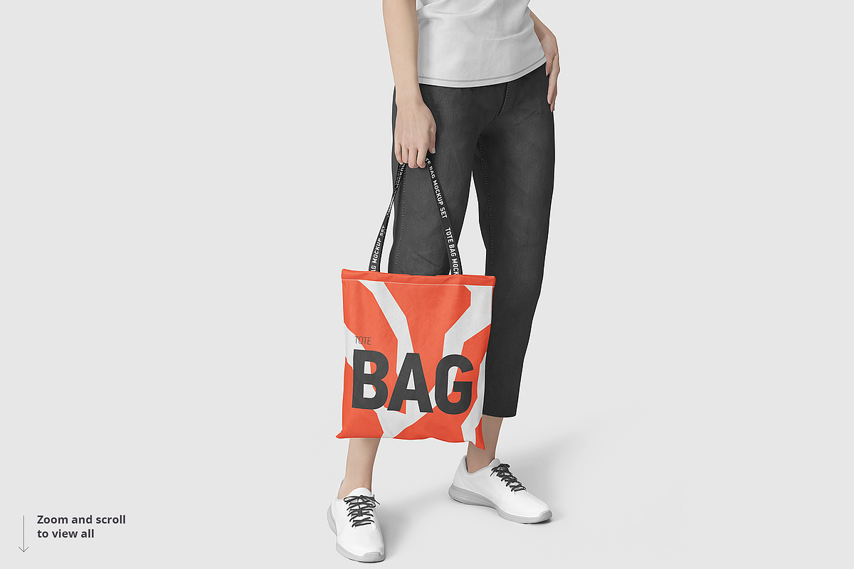 Tote Bag Mockup, a Household Mockup by WebAndCat (Photo 5 of 10)
