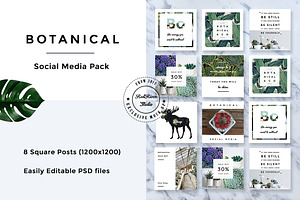 Botanical Social Media Pack