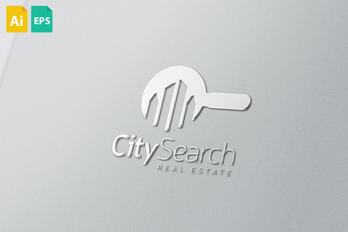 City Search Logo, a Branding & Logo Template by Schneider Design Store (Photo 1 of 2)