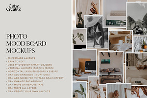 Photo Mood Board Mockups