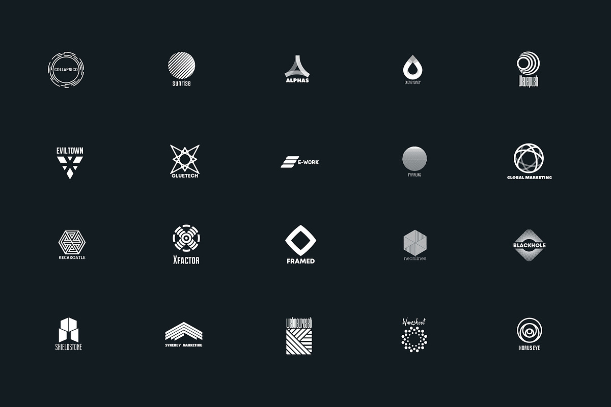 20 abstract logo, a Branding & Logo Template by airunreal (Photo 2 of 4)
