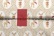 Retro Christmas deers pattern, a Pattern Graphic by SirenaArt (Thumbnail 12 of 12)