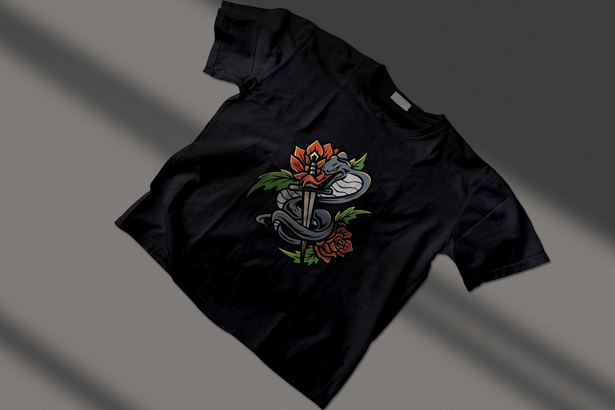 Snake and Roses, an Illustration by nomlimo.com (Photo 3 of 3)