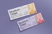 Gray Minimalist Museum Ticket, a Card Template by graphicook (Thumbnail 3 of 3)