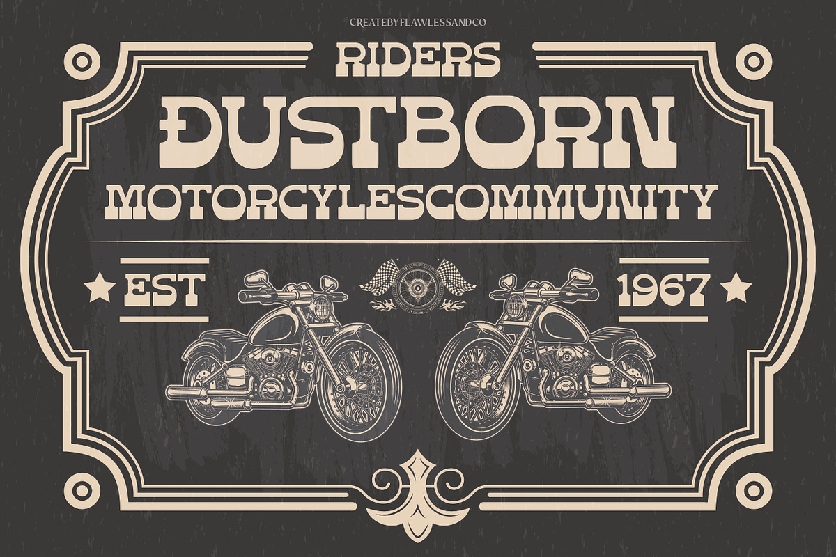 Dusty Rodeo - Vintage Western Font, a Serif Font by Flawless And Co (Photo 4 of 10)