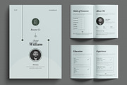 Minimal Resume Booklet Design Layout, a Resume Template by MightyDesign (Thumbnail 1 of 6)