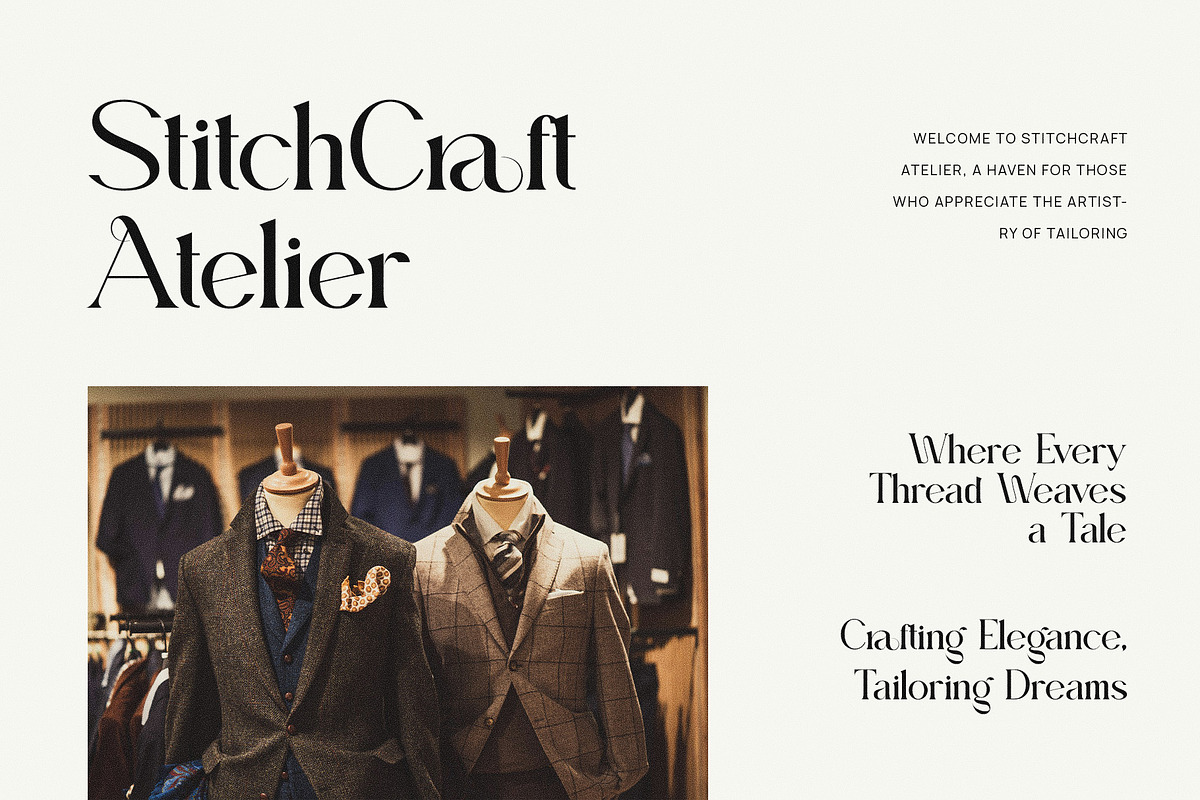 Bigorea Elegant Serif Font Typeface, a Serif Font by Perfectype (Photo 4 of 6)