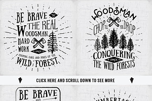 Lumberjack Vintage Labels