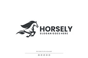 Silhouette Horse Logo Design, a Branding & Logo Template by Artnivora.Std (Thumbnail 1 of 3)