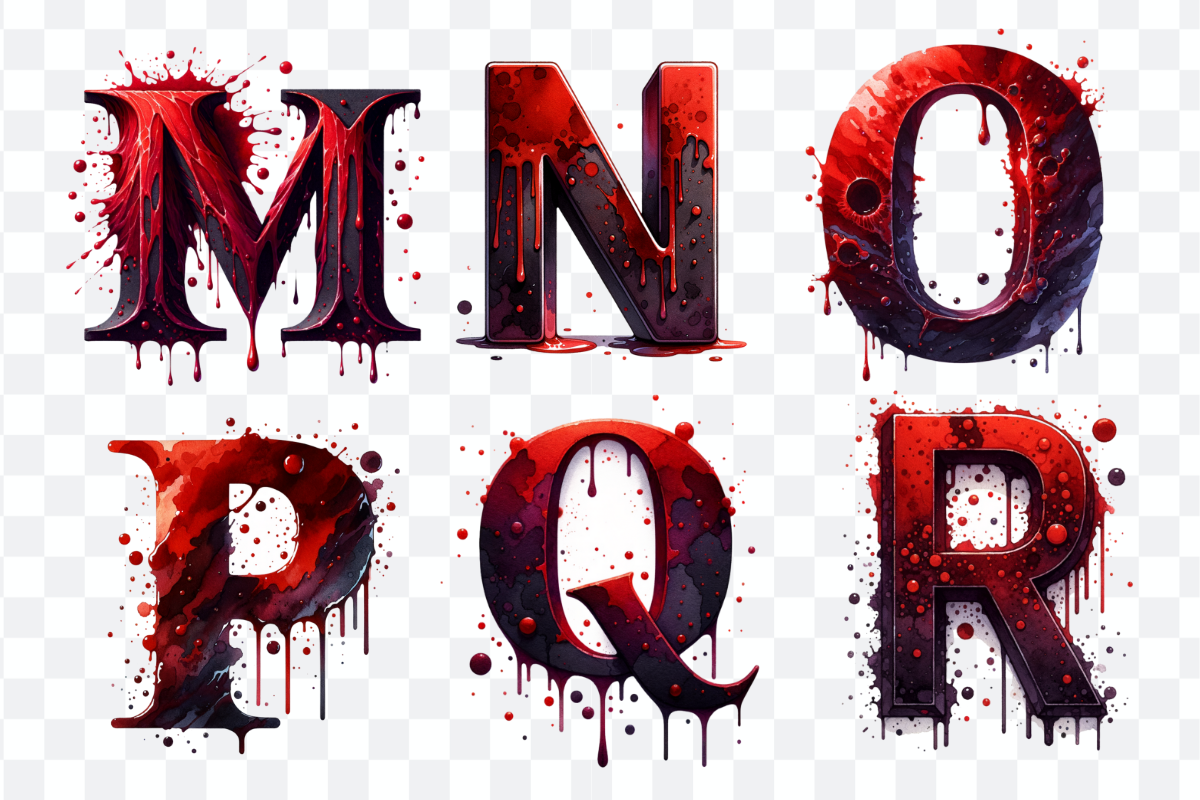 Bloody Alphabet and Numbers Bundle, a Seasonal Illustration by Bubble Pixel (Photo 5 of 8)