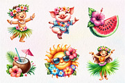 Cute Tropical Hula Dance Hawaiian, an Illustration by CreationArt (Thumbnail 9 of 9)