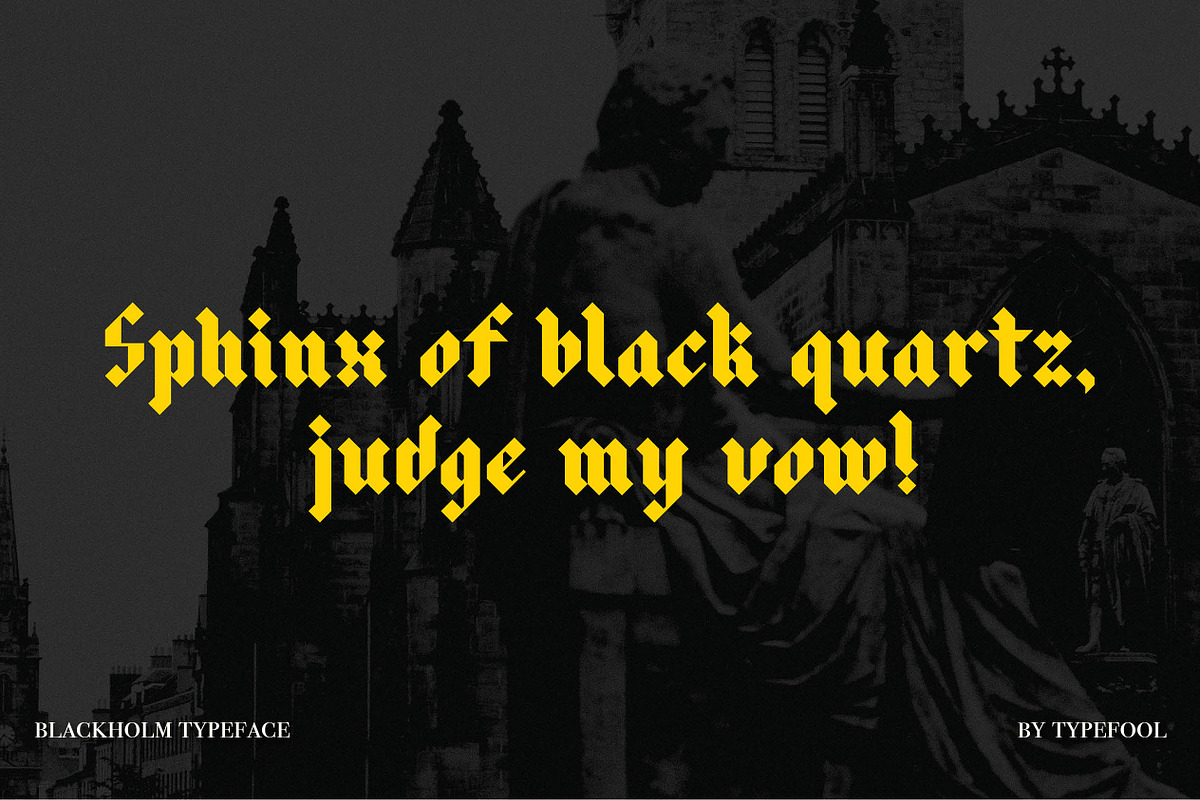 Blackholm - Blackletter font, a Blackletter Font by Typefool's Shop (Photo 7 of 9)
