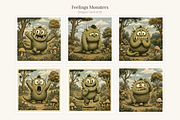 Feelings Monsters Clip Art, 20, an Education Illustration by LanternkinStudio (Thumbnail 6 of 13)