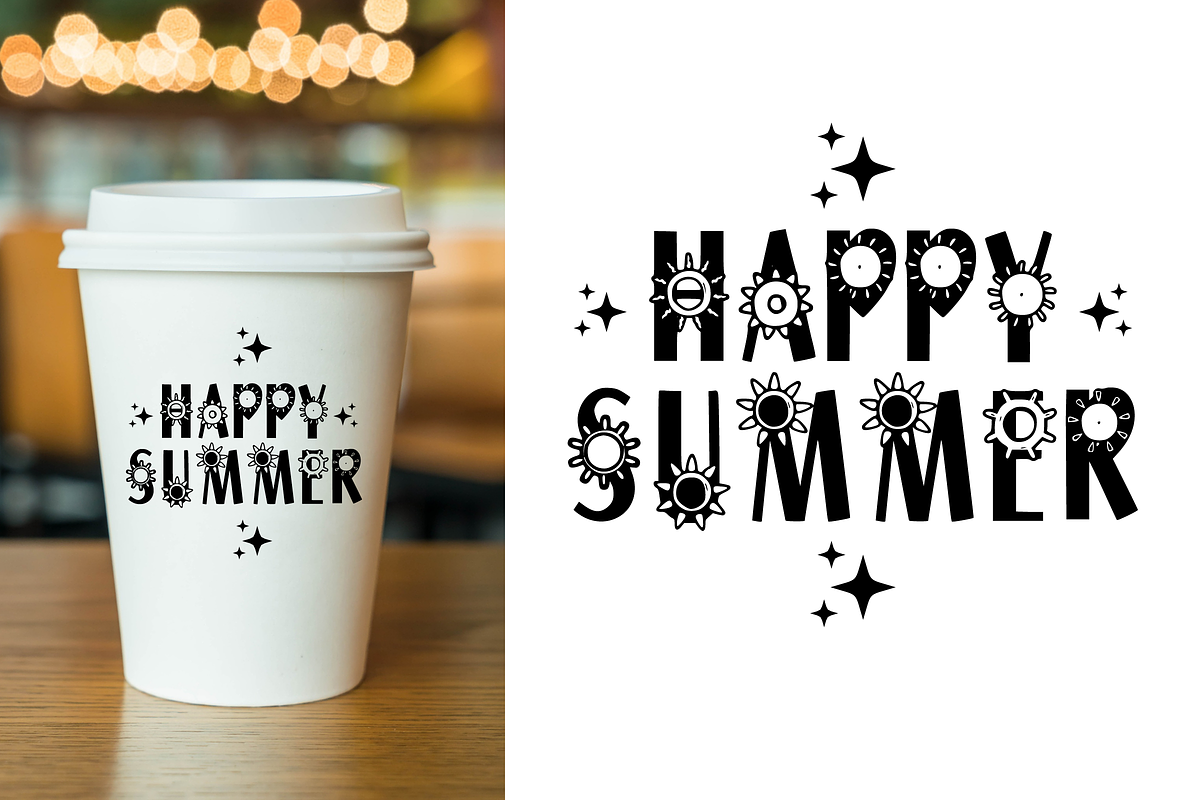 Happy Summer - Summer Font Types, a Font by KiddoGlyphs Studio (Photo 2 of 6)