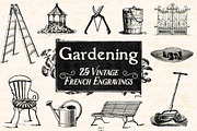 25 Vintage French Garden Engravings, an Illustration by Piddix Archives (Thumbnail 1 of 4)