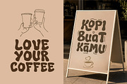 Mau Kopiga - Coffee Display Font, a Handwritten Font by trabaskriya (Thumbnail 6 of 11)