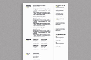 Resume Tamplate / CV Modern